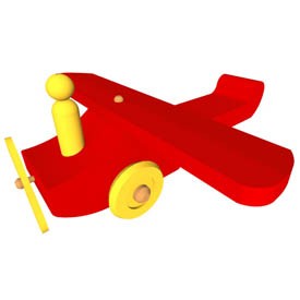 toy wood airplane 3D Object | FREE Artlantis Objects Download